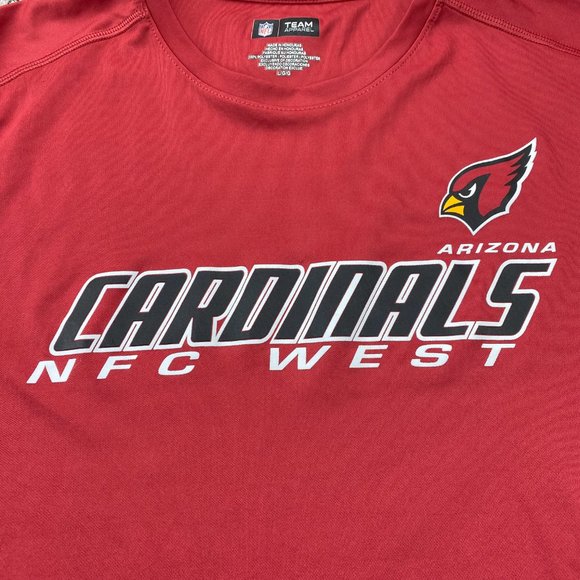 Arizona Cardinals Shirt Men Large L Red Running Activewear NFL Football Sports - Picture 2 of 8